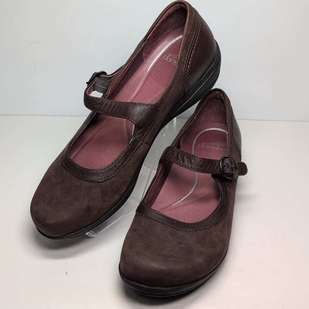 Dansko Misty Nappa MaryJane wedge shoes women's size 8.5 - 9 EU 39 - Picture 13 of 16